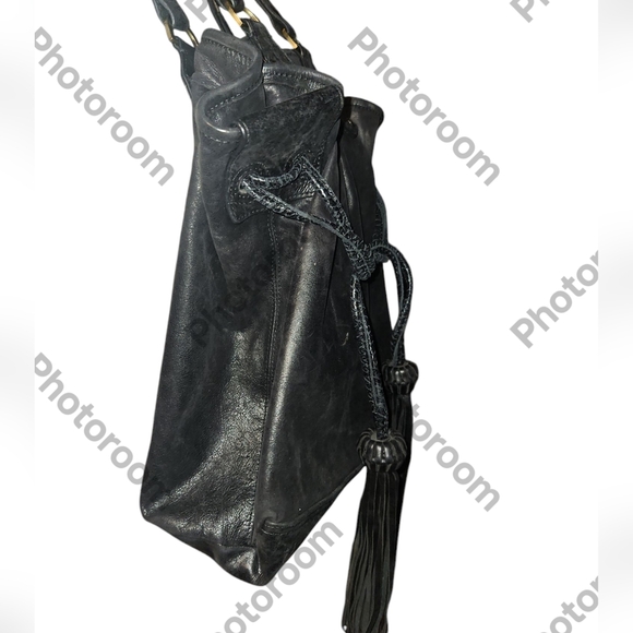 SABINA New York drawstring satchel leather bag - Picture 4 of 13